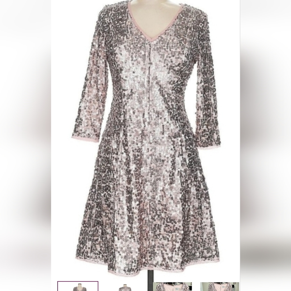 Eliza j dress wedding quest dress formal midi 3/4 sleeve mad men dress